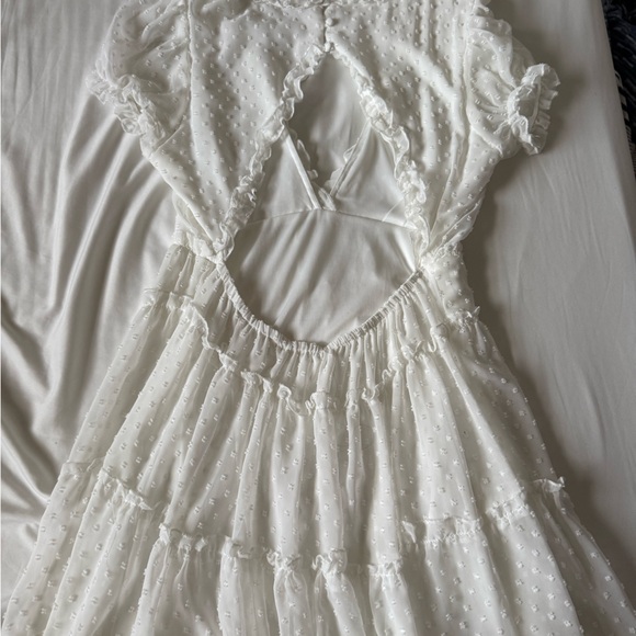 Justify Ivory Ruffled Dress - Picture 4 of 6